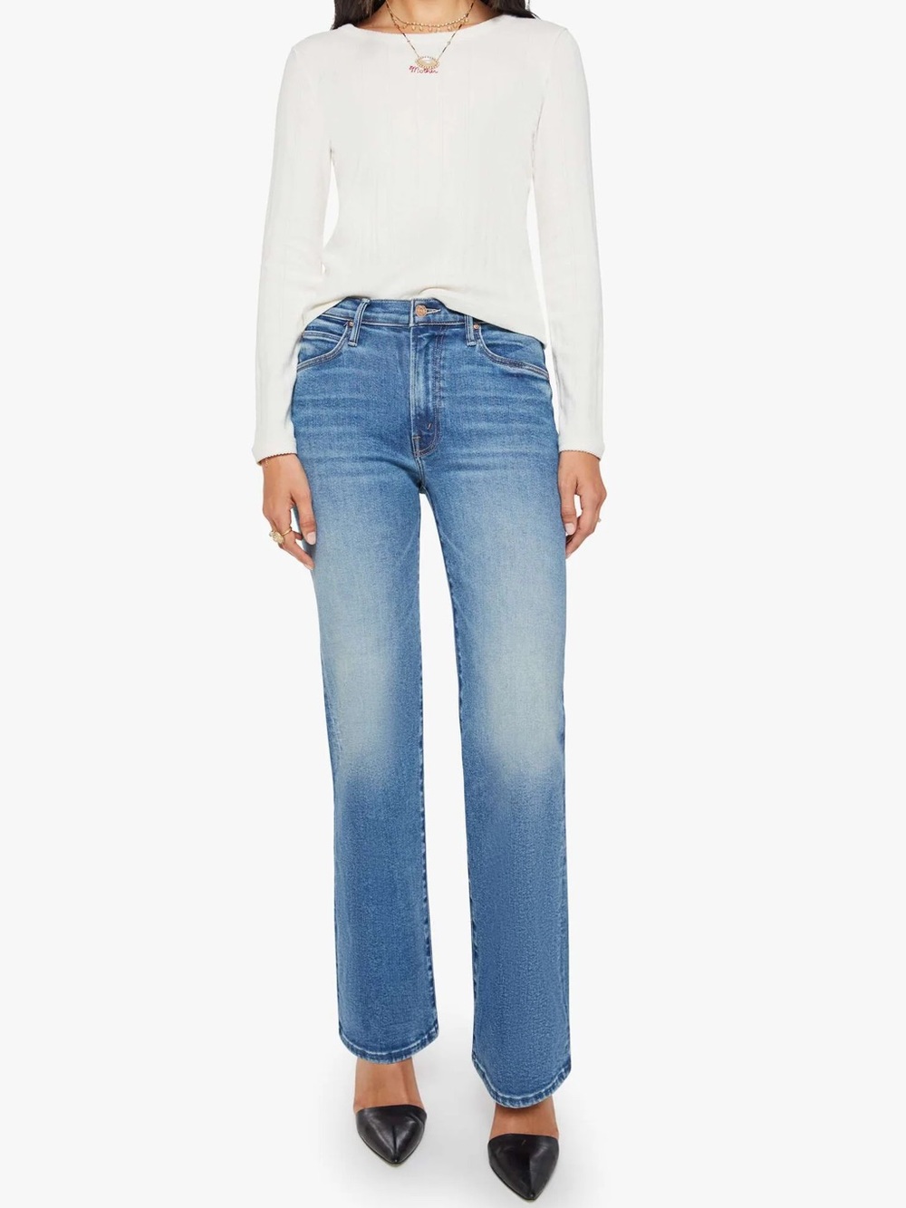 Mother Denim Kick It Straight Leg in Bitchin, size 27 - NWOT